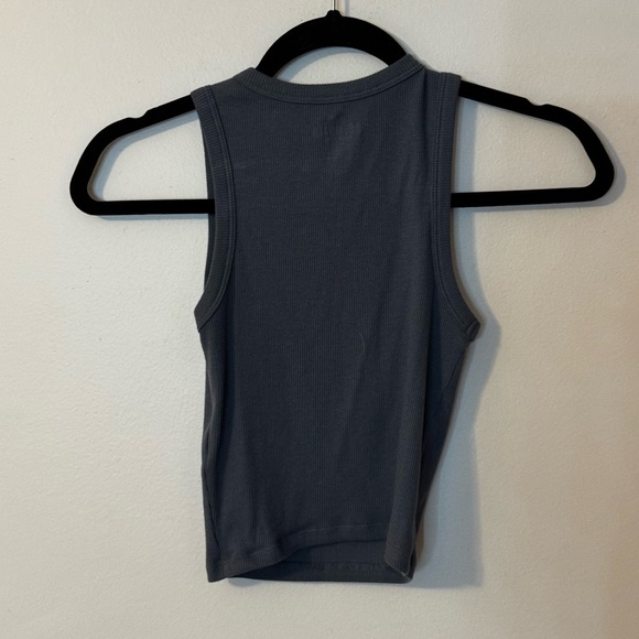 EUC Hollister Paradise 1970 Cropped Graphic Tank Top in Blue XXS - Picture 4 of 7